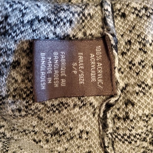 SUZY SHIER Thin Knit Shirt: grey black white - Picture 5 of 9